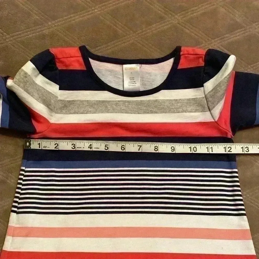 Gymboree Girls Striped Long Sleeve Dress Size 6.